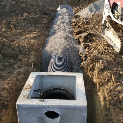 24" pipe installation